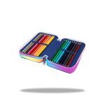 Penál 3 zipy Jumper STARS - vybavený